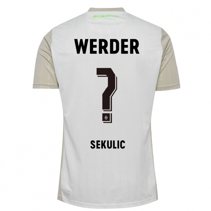 Danxen Herren Vid Sekulic #0 Weiß Schwarz Auswärtstrikot Trikot 2025/26 T-Shirt Schweiz