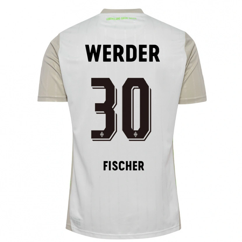 Danxen Herren Vanessa Fischer #30 Weiß Schwarz Auswärtstrikot Trikot 2025/26 T-Shirt Schweiz