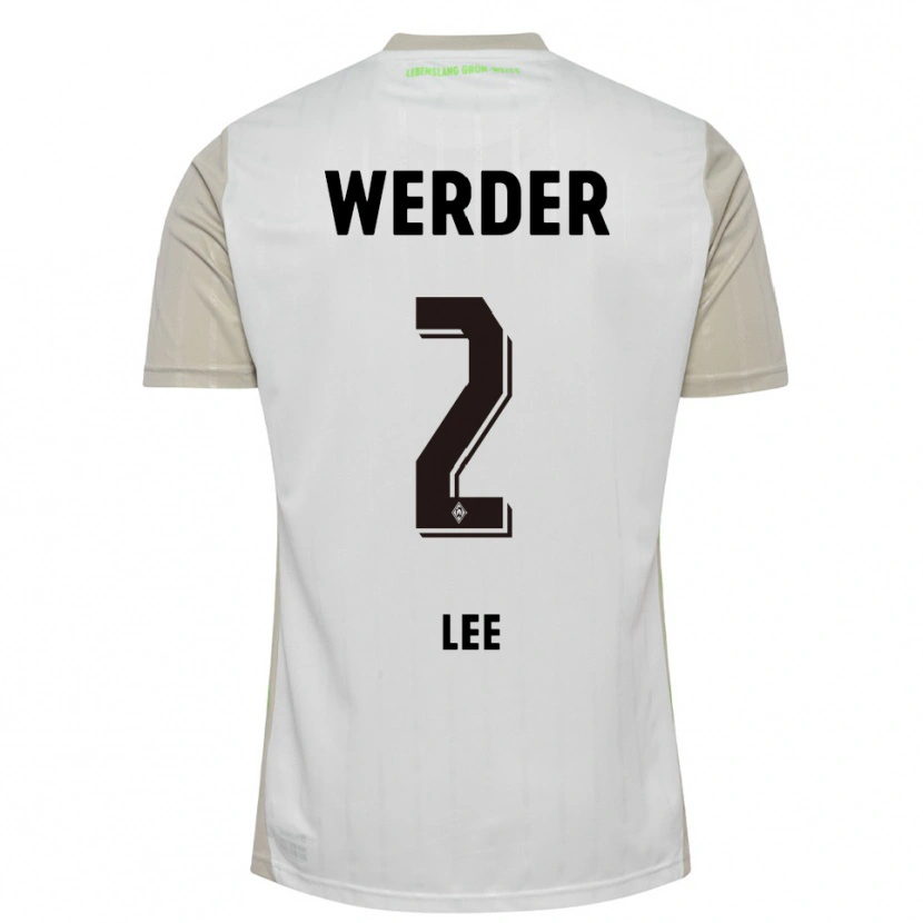 Danxen Herren Gun-Woo Lee #2 Weiß Schwarz Auswärtstrikot Trikot 2025/26 T-Shirt Schweiz