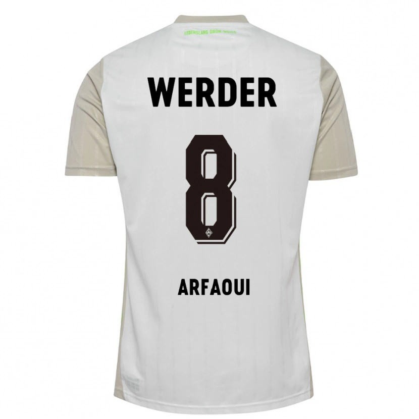 Danxen Herren Amira Arfaoui #8 Weiß Schwarz Auswärtstrikot Trikot 2025/26 T-Shirt Schweiz
