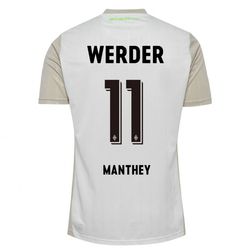 Danxen Herren Kevin Manthey #11 Weiß Schwarz Auswärtstrikot Trikot 2025/26 T-Shirt Schweiz