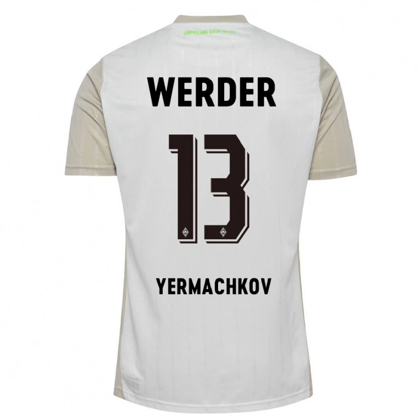 Danxen Herren Ivan Yermachkov #13 Weiß Schwarz Auswärtstrikot Trikot 2025/26 T-Shirt Schweiz