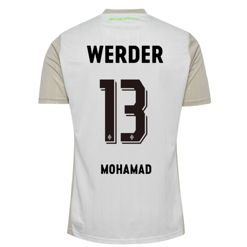 Danxen Herren Mustafa Mohamad #13 Weiß Schwarz Auswärtstrikot Trikot 2025/26 T-Shirt Schweiz