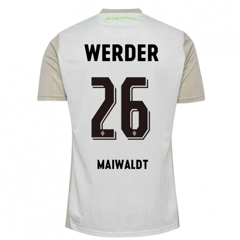 Danxen Herren Julius Maiwaldt #26 Weiß Schwarz Auswärtstrikot Trikot 2025/26 T-Shirt Schweiz