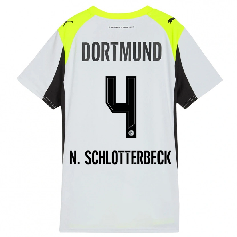Danxen Herren Nico Schlotterbeck #4 Fluoreszierendes Gelb Auswärtstrikot Trikot 2025/26 T-Shirt Schweiz