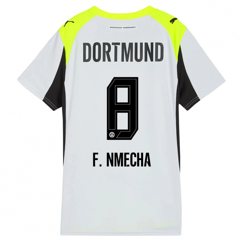Danxen Herren Felix Nmecha #8 Fluoreszierendes Gelb Auswärtstrikot Trikot 2025/26 T-Shirt Schweiz