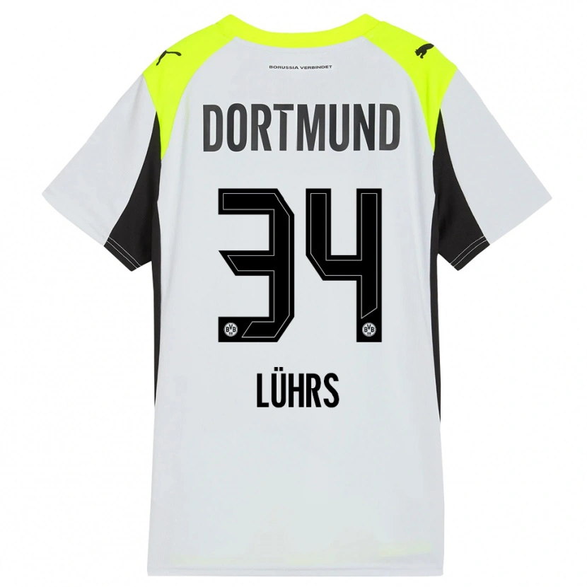 Danxen Herren Yannik Lührs #34 Fluoreszierendes Gelb Auswärtstrikot Trikot 2025/26 T-Shirt Schweiz
