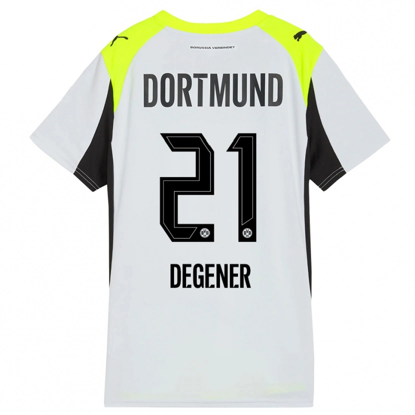 Danxen Herren Tim Degener #21 Fluoreszierendes Gelb Auswärtstrikot Trikot 2025/26 T-Shirt Schweiz