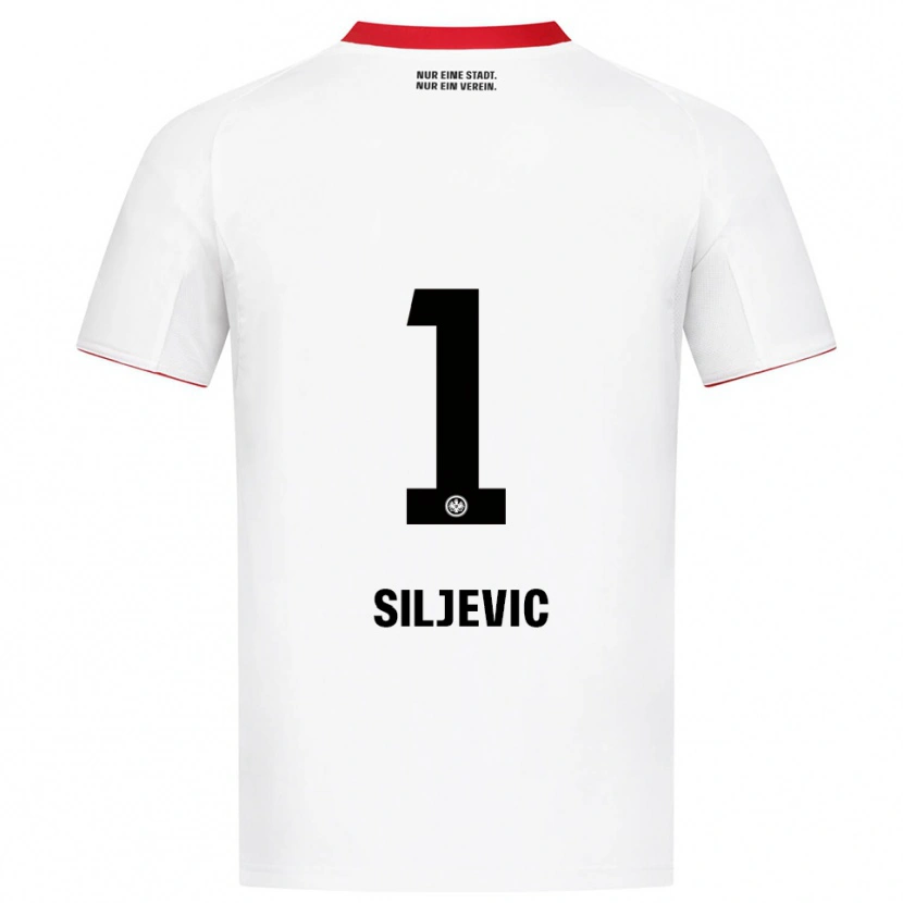 Danxen Herren Amil Siljevic #1 Weiß Rot Auswärtstrikot Trikot 2025/26 T-Shirt Schweiz