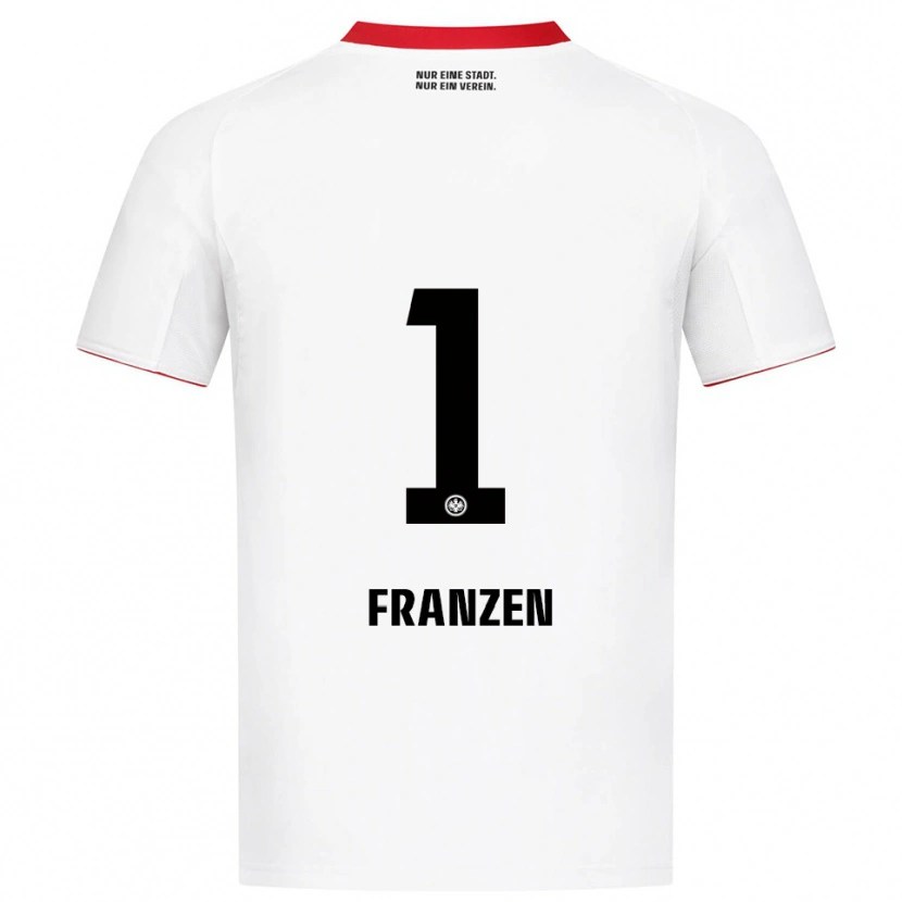 Danxen Herren Marlon Franzen #1 Weiß Rot Auswärtstrikot Trikot 2025/26 T-Shirt Schweiz