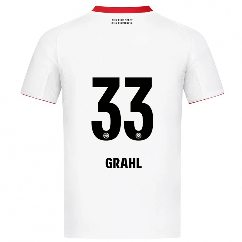 Danxen Herren Jens Grahl #33 Weiß Rot Auswärtstrikot Trikot 2025/26 T-Shirt Schweiz