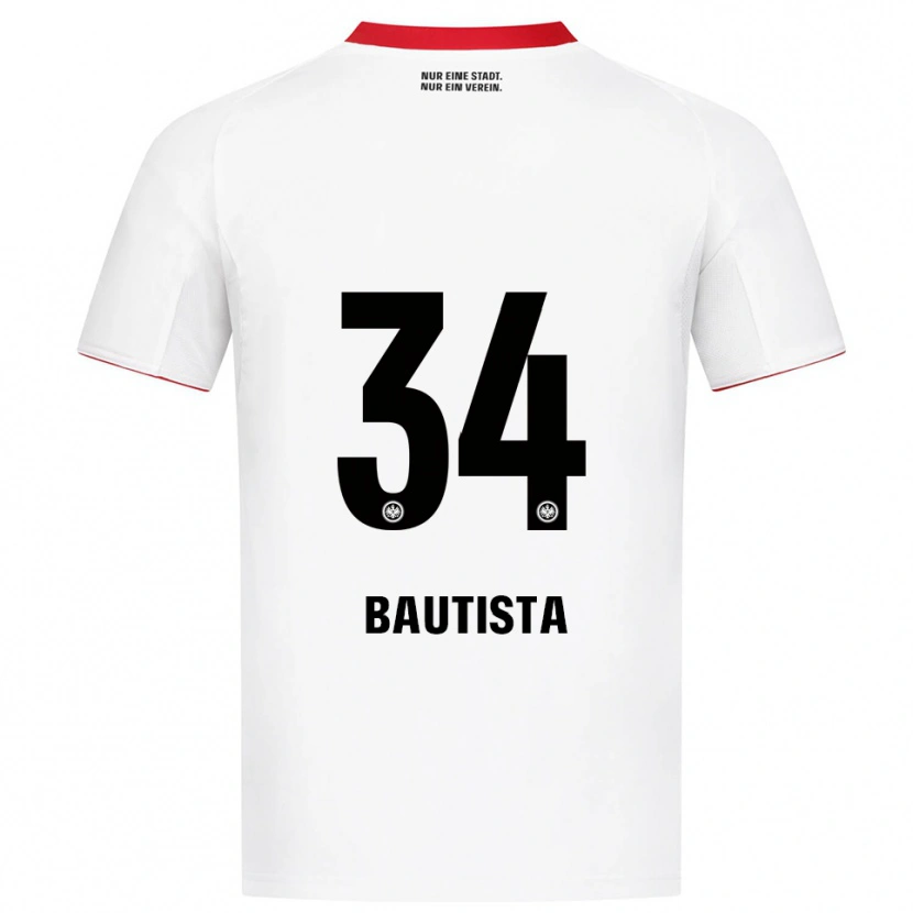 Danxen Herren Davis Bautista #34 Weiß Rot Auswärtstrikot Trikot 2025/26 T-Shirt Schweiz