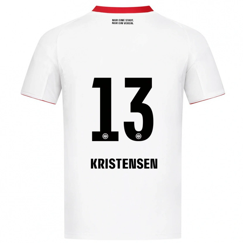 Danxen Herren Rasmus Kristensen #13 Weiß Rot Auswärtstrikot Trikot 2025/26 T-Shirt Schweiz