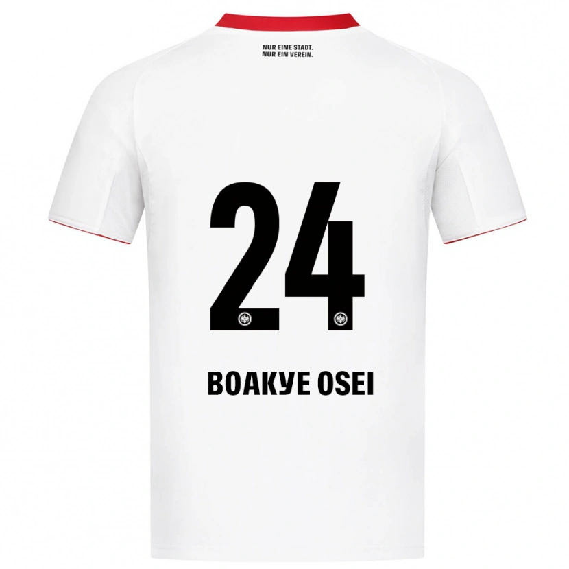 Danxen Herren Derek Boakye Osei #24 Weiß Rot Auswärtstrikot Trikot 2025/26 T-Shirt Schweiz