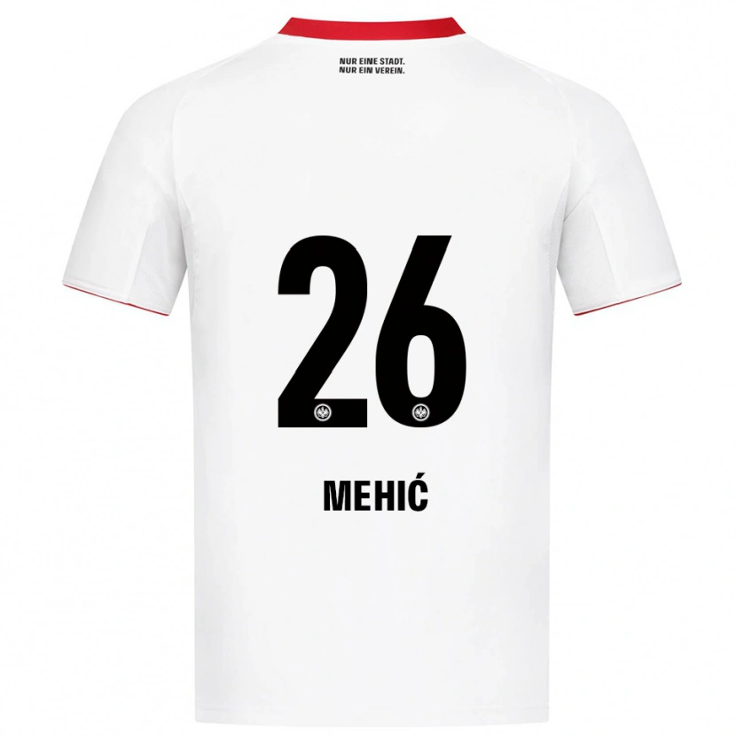 Danxen Herren Liam Mehić #26 Weiß Rot Auswärtstrikot Trikot 2025/26 T-Shirt Schweiz