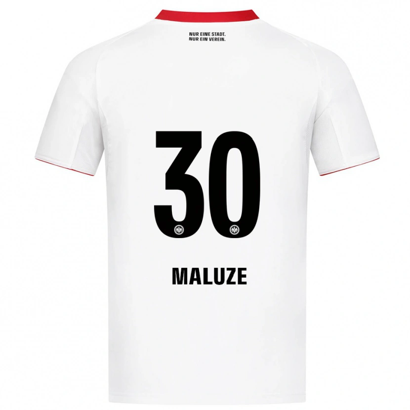 Danxen Herren Jeremiaha Maluze #30 Weiß Rot Auswärtstrikot Trikot 2025/26 T-Shirt Schweiz
