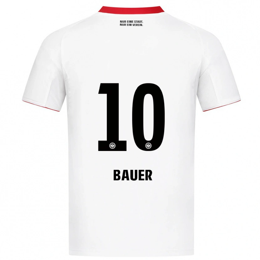 Danxen Herren Jonas Bauer #10 Weiß Rot Auswärtstrikot Trikot 2025/26 T-Shirt Schweiz