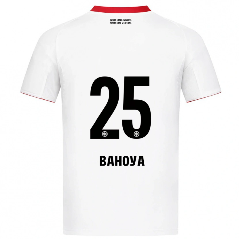 Danxen Herren Paul Bahoya #25 Weiß Rot Auswärtstrikot Trikot 2025/26 T-Shirt Schweiz