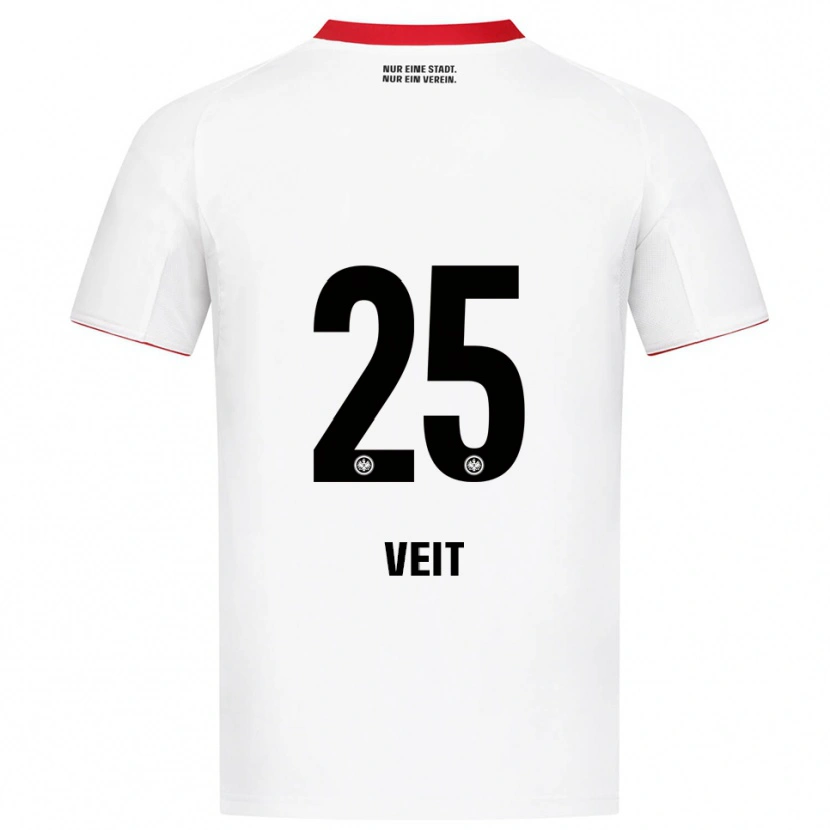 Danxen Herren Jella Veit #25 Weiß Rot Auswärtstrikot Trikot 2025/26 T-Shirt Schweiz