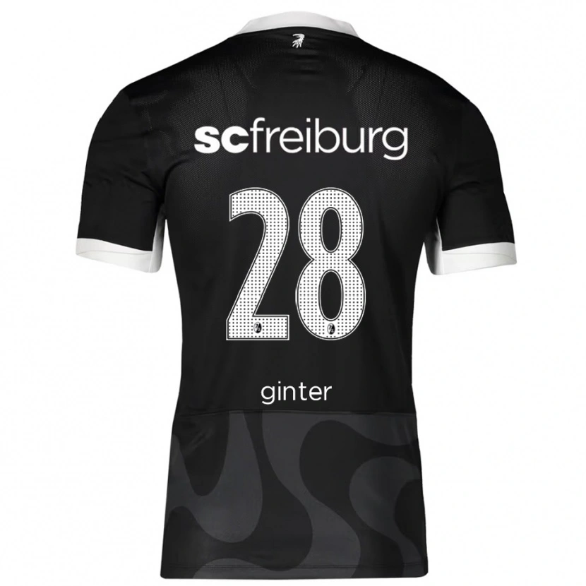 Danxen Herren Matthias Ginter #28 Schwarz Weiß Auswärtstrikot Trikot 2025/26 T-Shirt Schweiz