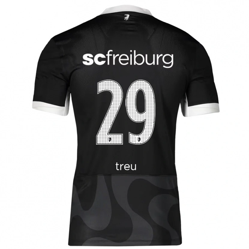 Danxen Herren Philipp Treu #29 Schwarz Weiß Auswärtstrikot Trikot 2025/26 T-Shirt Schweiz