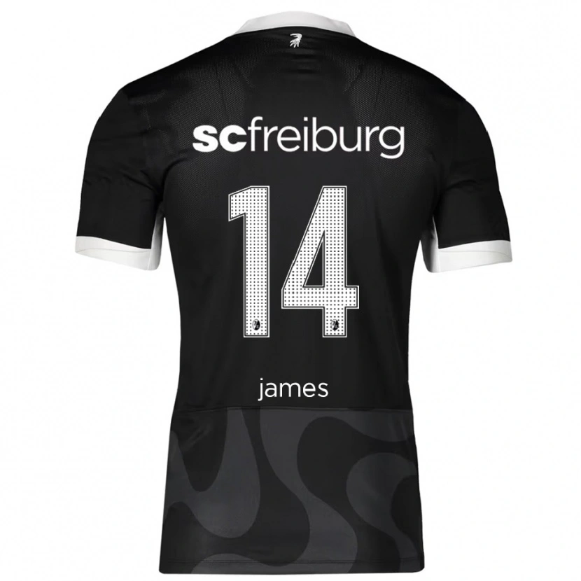 Danxen Herren Jack James #14 Schwarz Weiß Auswärtstrikot Trikot 2025/26 T-Shirt Schweiz