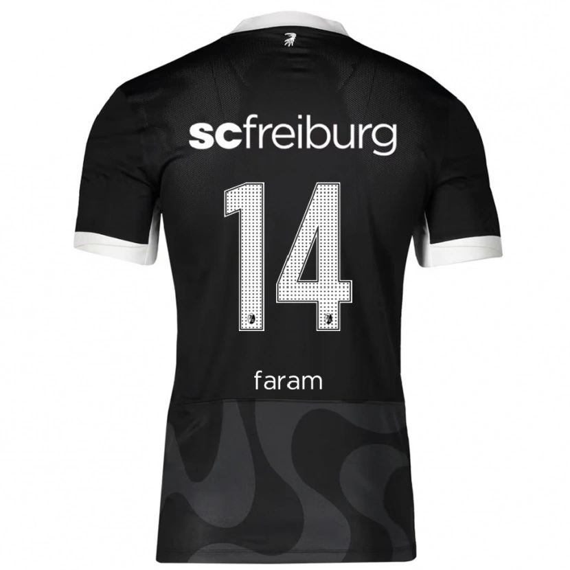 Danxen Herren Djamal Faram #14 Schwarz Weiß Auswärtstrikot Trikot 2025/26 T-Shirt Schweiz