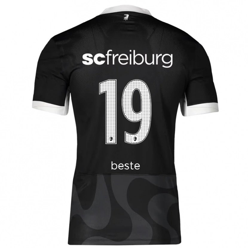 Danxen Herren Niklas Beste #19 Schwarz Weiß Auswärtstrikot Trikot 2025/26 T-Shirt Schweiz