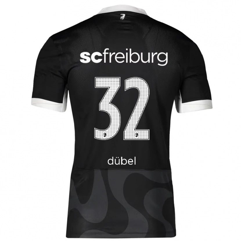 Danxen Herren Sarah-Lisa Dübel #32 Schwarz Weiß Auswärtstrikot Trikot 2025/26 T-Shirt Schweiz