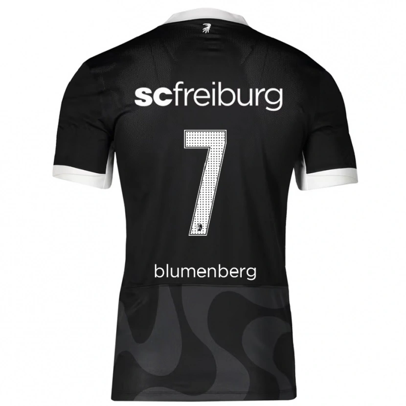 Danxen Herren Tessa Blumenberg #7 Schwarz Weiß Auswärtstrikot Trikot 2025/26 T-Shirt Schweiz