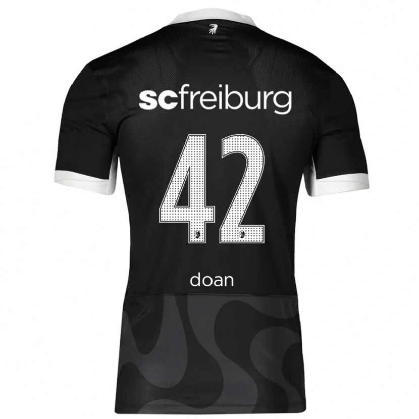 Danxen Herren Ritsu Doan #42 Schwarz Weiß Auswärtstrikot Trikot 2025/26 T-Shirt Schweiz