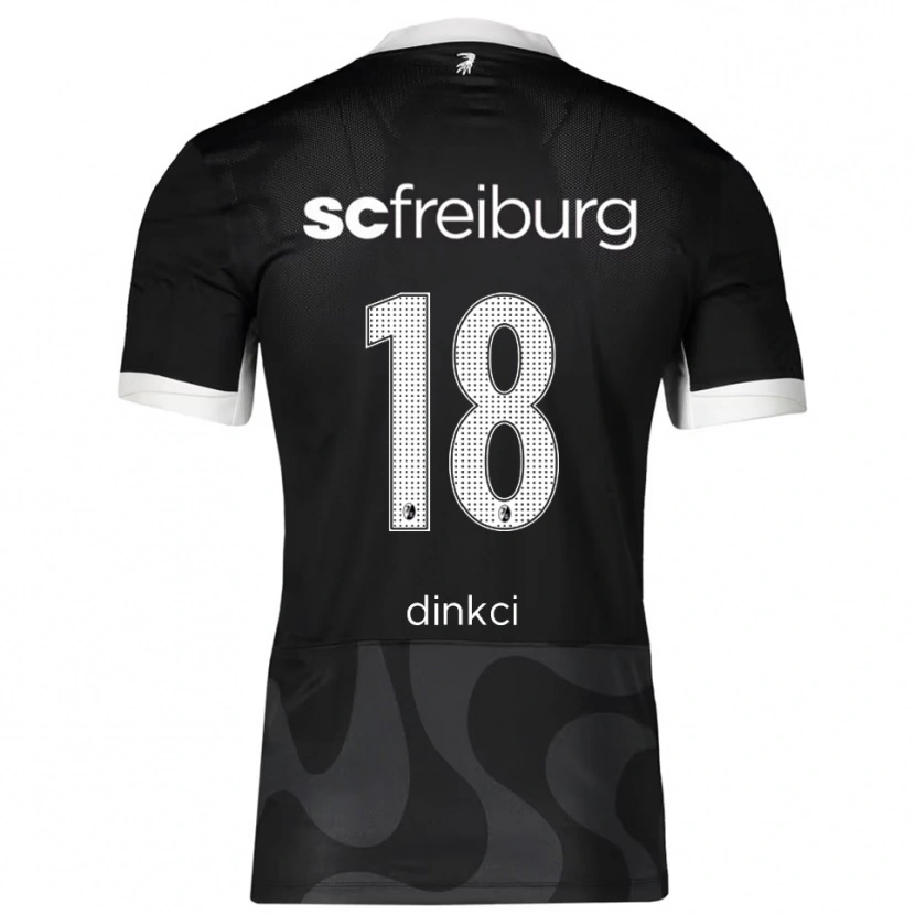 Danxen Herren Eren Dinkçi #18 Schwarz Weiß Auswärtstrikot Trikot 2025/26 T-Shirt Schweiz