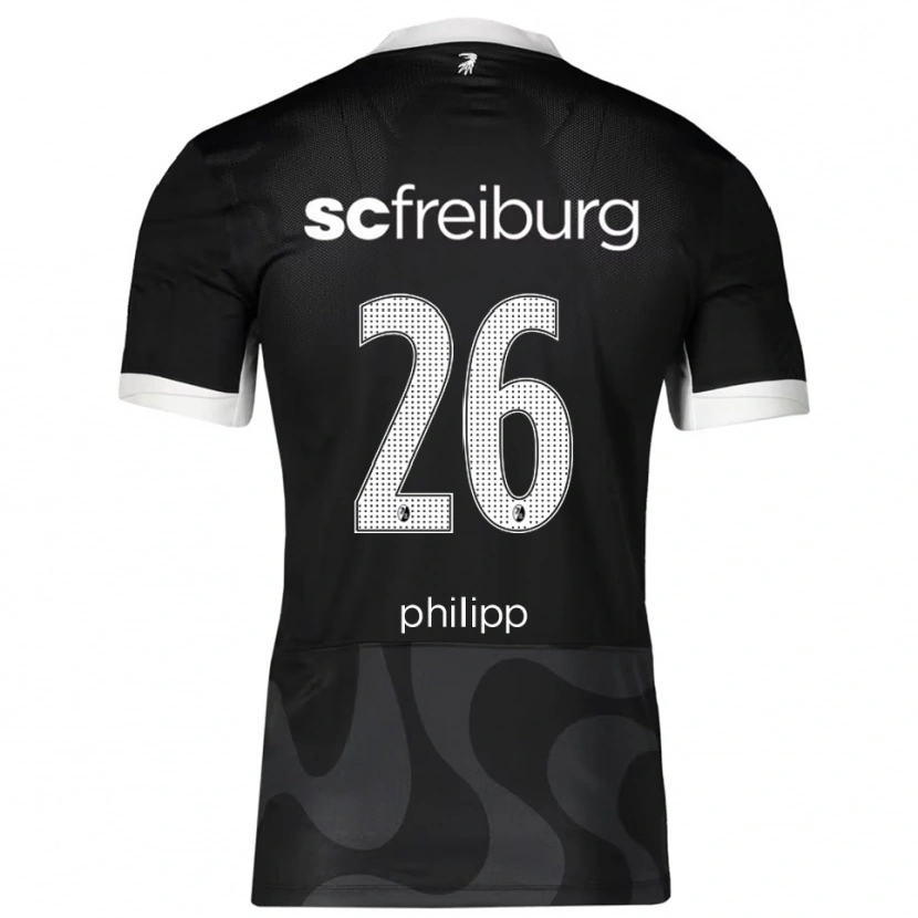 Danxen Herren Maximilian Philipp #26 Schwarz Weiß Auswärtstrikot Trikot 2025/26 T-Shirt Schweiz