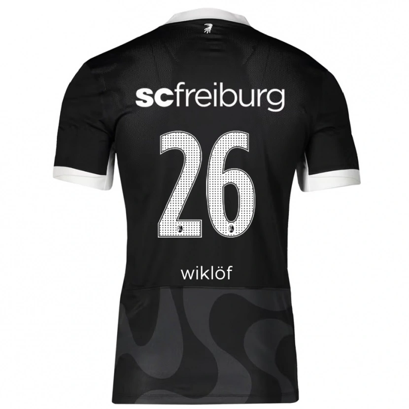 Danxen Herren Oscar Wiklöf #26 Schwarz Weiß Auswärtstrikot Trikot 2025/26 T-Shirt Schweiz