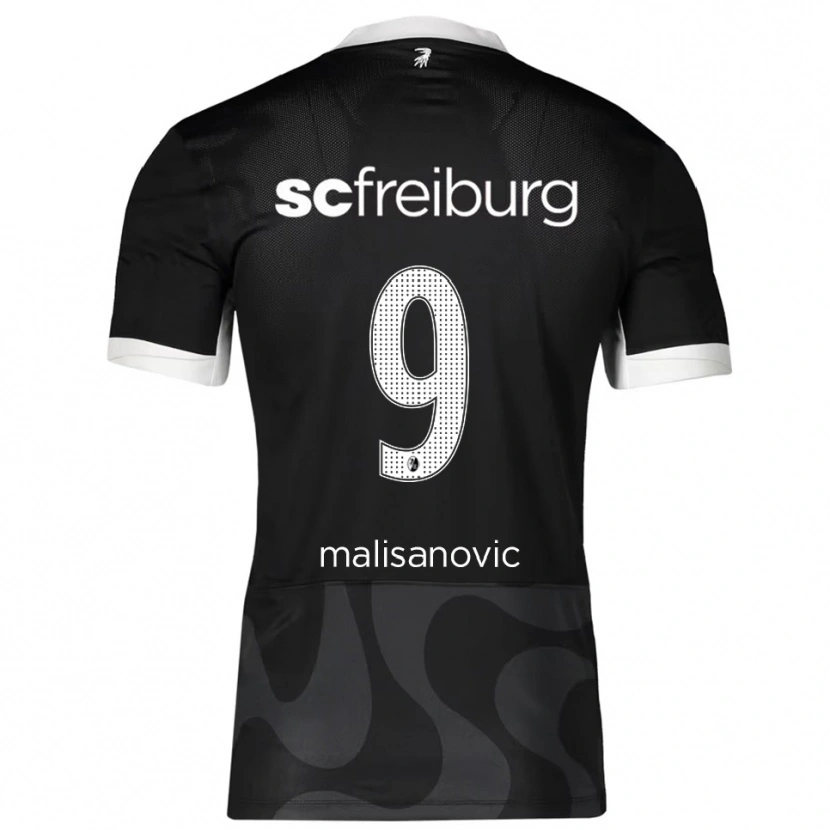 Danxen Herren Darko Malisanovic #9 Schwarz Weiß Auswärtstrikot Trikot 2025/26 T-Shirt Schweiz