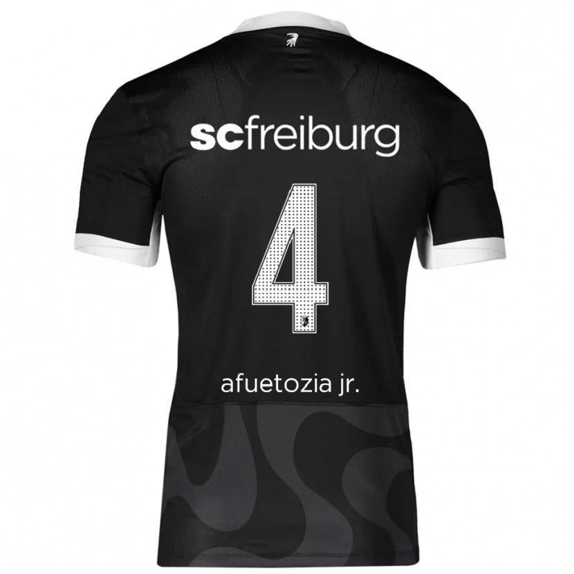 Danxen Herren Junior Atemkeng #4 Schwarz Weiß Auswärtstrikot Trikot 2025/26 T-Shirt Schweiz