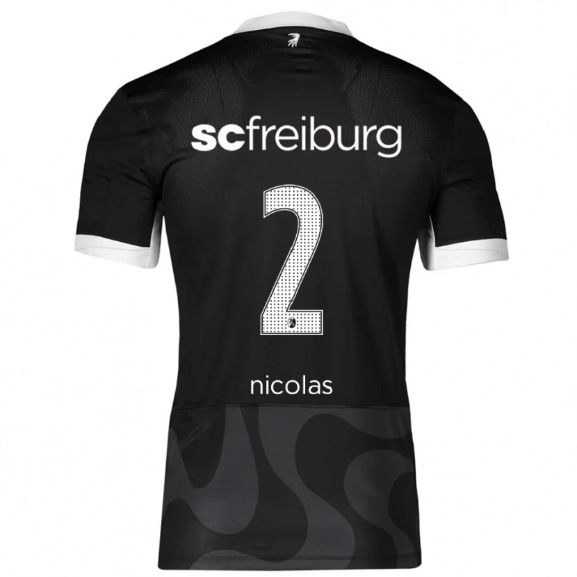 Danxen Herren Nicolas Schnerring #2 Schwarz Weiß Auswärtstrikot Trikot 2025/26 T-Shirt Schweiz
