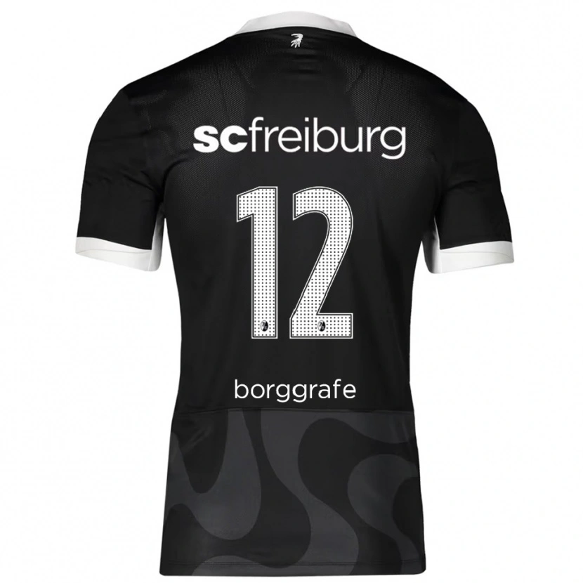 Danxen Herren Rafaela Borggräfe #12 Schwarz Weiß Auswärtstrikot Trikot 2025/26 T-Shirt Schweiz