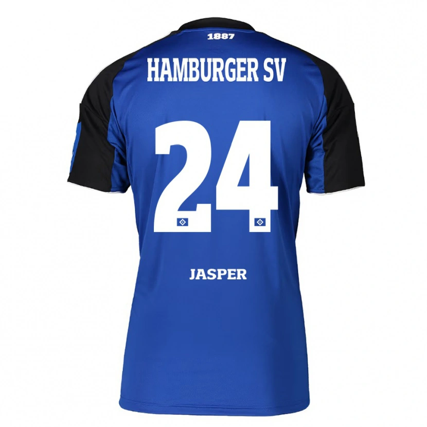 Danxen Herren Jan-Lukas Jasper #24 Blau Schwarz Auswärtstrikot Trikot 2025/26 T-Shirt Schweiz