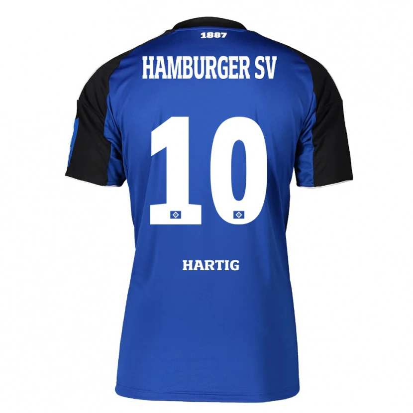 Danxen Herren Jonas-Finn Hartig #10 Blau Schwarz Auswärtstrikot Trikot 2025/26 T-Shirt Schweiz