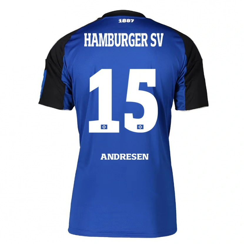 Danxen Herren Bent Andresen #15 Blau Schwarz Auswärtstrikot Trikot 2025/26 T-Shirt Schweiz