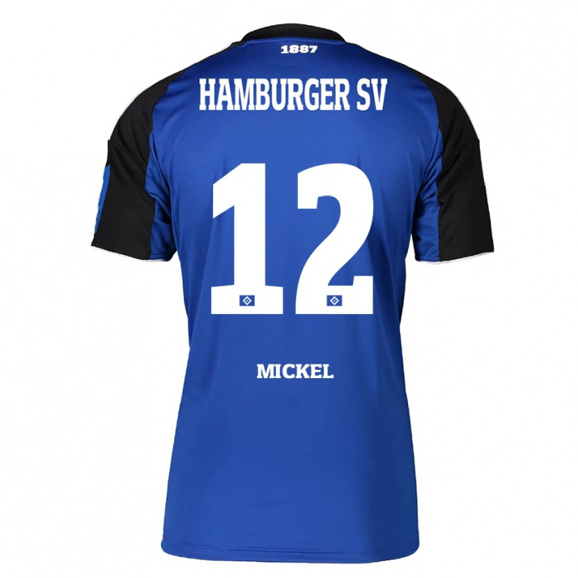 Danxen Herren Tom Mickel #12 Blau Schwarz Auswärtstrikot Trikot 2025/26 T-Shirt Schweiz