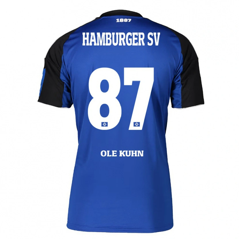 Danxen Herren Niklas Ole Kühn #87 Blau Schwarz Auswärtstrikot Trikot 2025/26 T-Shirt Schweiz