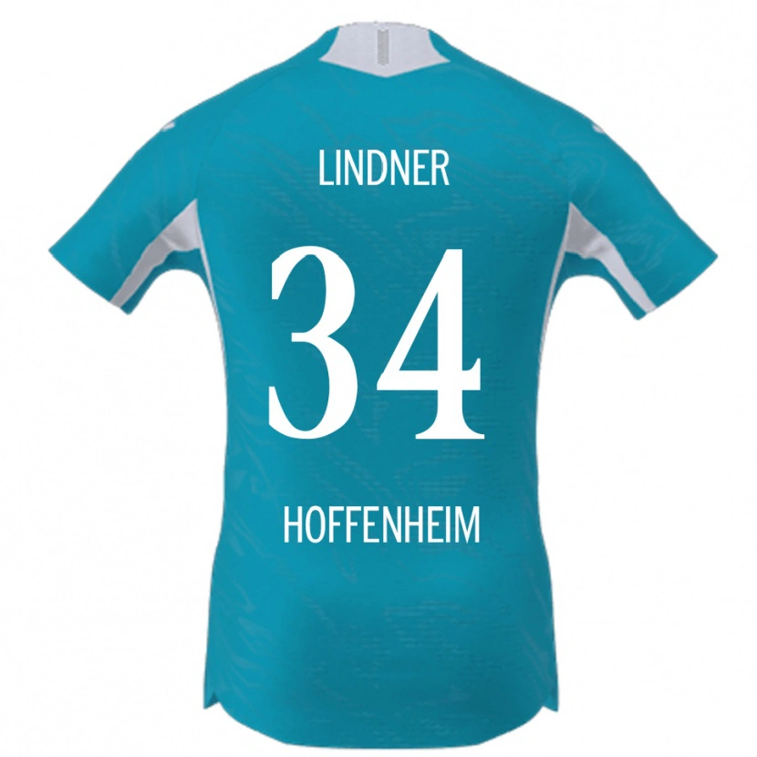 Danxen Herren Sophie Lindner #34 Himmelblau Auswärtstrikot Trikot 2025/26 T-Shirt Schweiz