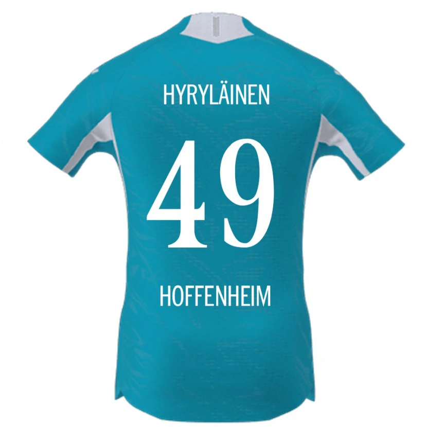 Danxen Herren Luka Hyryläinen #49 Himmelblau Auswärtstrikot Trikot 2025/26 T-Shirt Schweiz