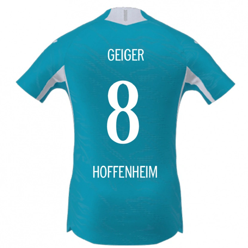 Danxen Herren Dennis Geiger #8 Himmelblau Auswärtstrikot Trikot 2025/26 T-Shirt Schweiz
