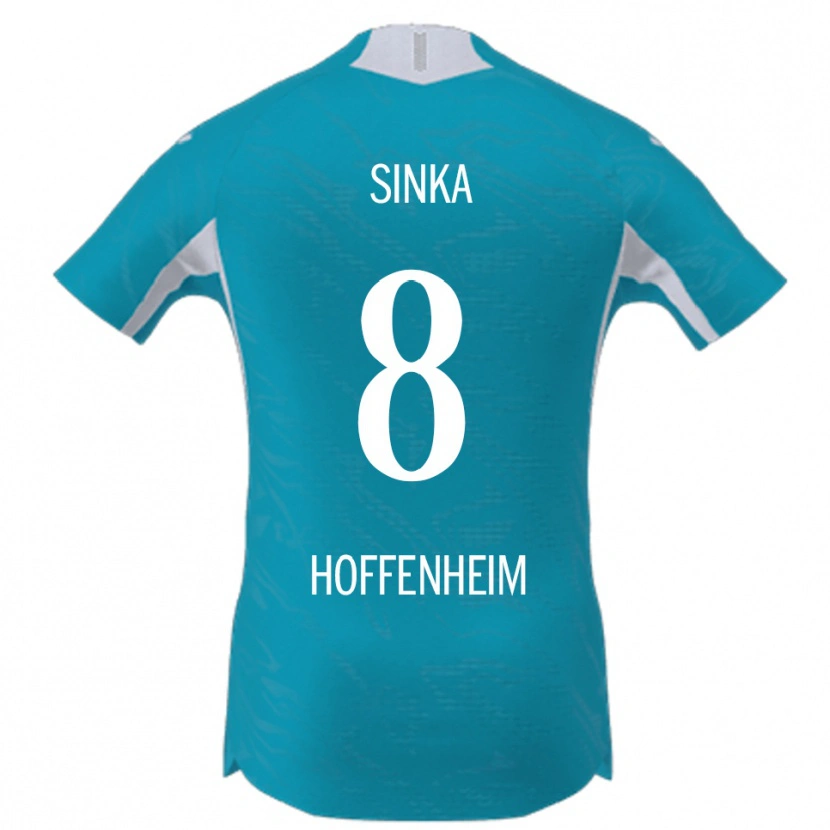 Danxen Herren Napsugár Sinka #8 Himmelblau Auswärtstrikot Trikot 2025/26 T-Shirt Schweiz