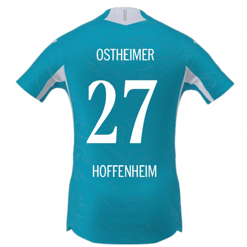 Danxen Herren Nevio Ostheimer #27 Himmelblau Auswärtstrikot Trikot 2025/26 T-Shirt Schweiz
