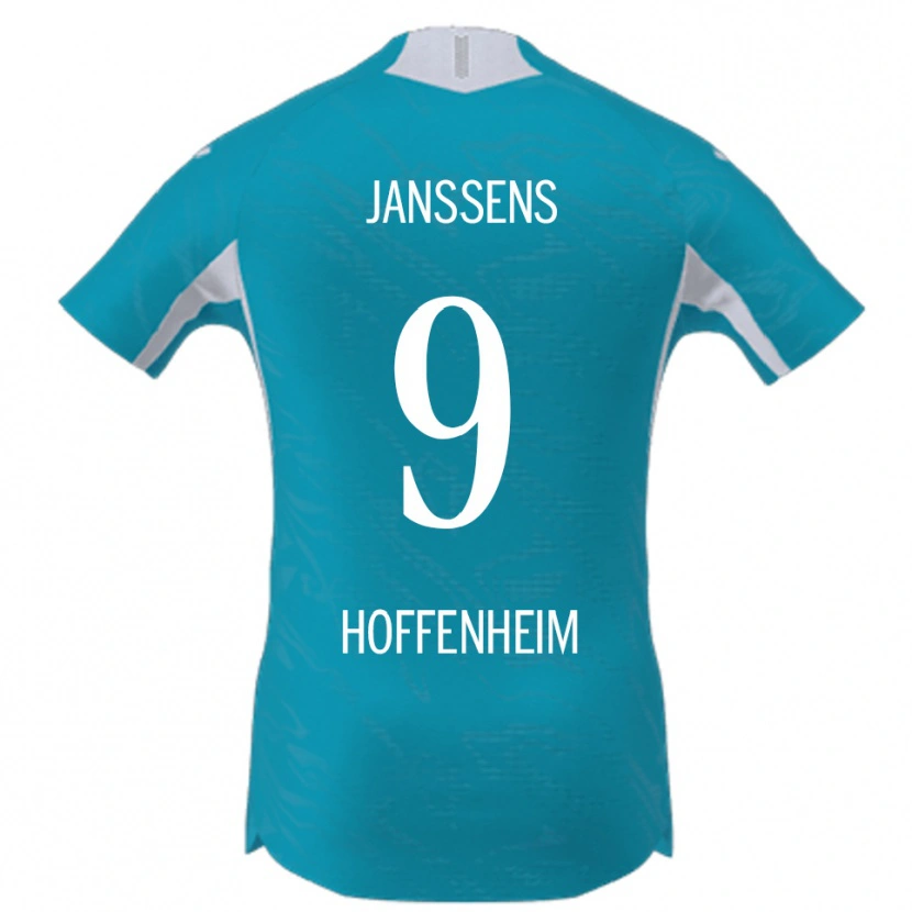 Danxen Herren Jill Janssens #9 Himmelblau Auswärtstrikot Trikot 2025/26 T-Shirt Schweiz