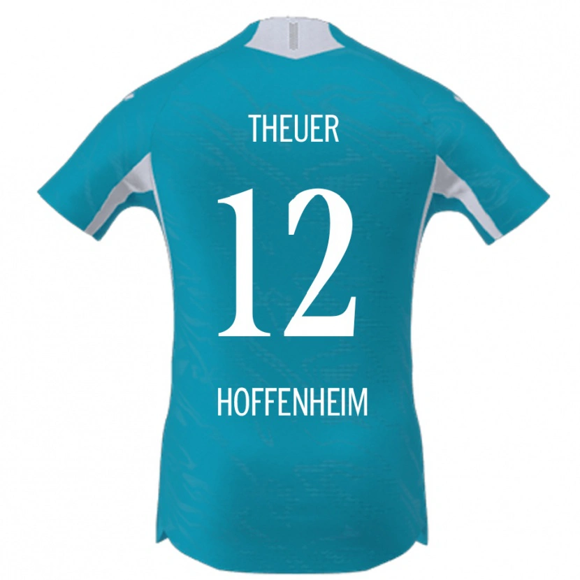 Danxen Herren Maximilian Theuer #12 Himmelblau Auswärtstrikot Trikot 2025/26 T-Shirt Schweiz